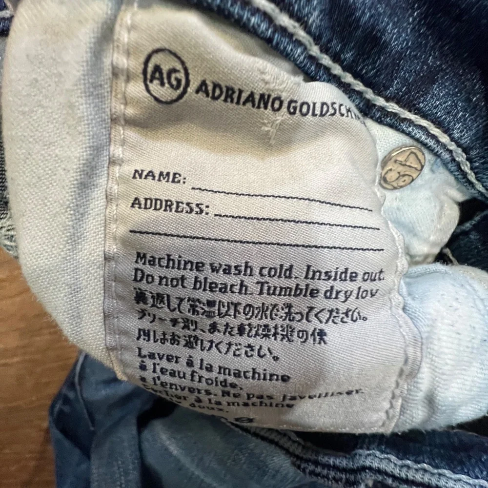 AG Adriano Goldschmied The Stilt Roll Up Cigarette Roll Up Cuffed Hem Jeans 27 - Picture 4 of 15